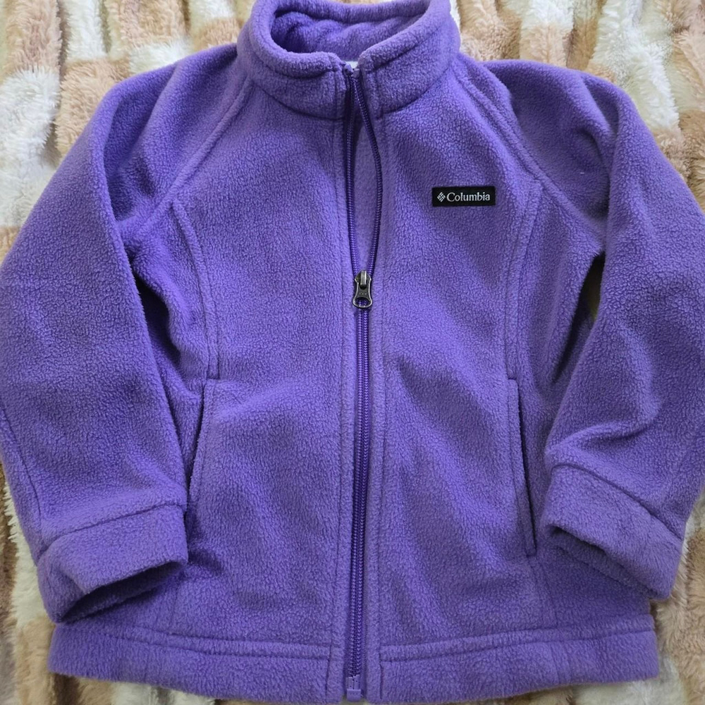 Purple Columbia fleece jacket #kidswear
